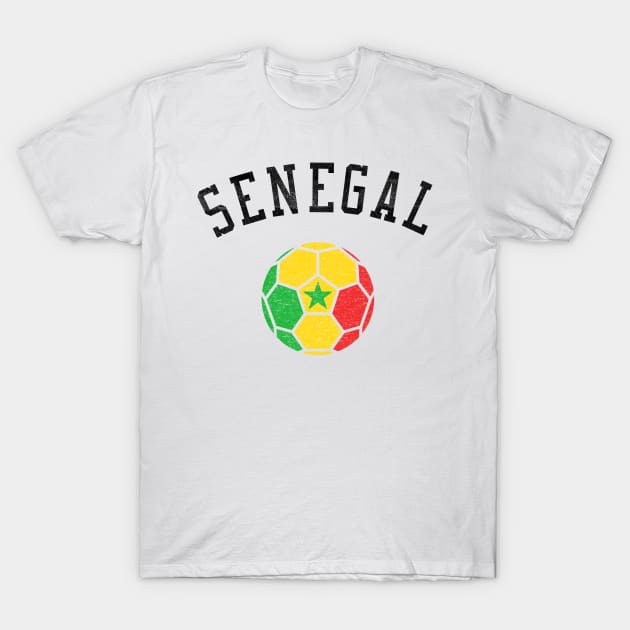 Senegal Soccer Team Heritage Flag T-Shirt by ryanjaycruz